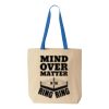 Natural Tote with Contrast-Color Handles Thumbnail