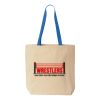 Natural Tote with Contrast-Color Handles Thumbnail