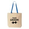 Natural Tote with Contrast-Color Handles Thumbnail