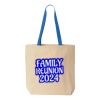 Natural Tote with Contrast-Color Handles Thumbnail