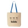 Natural Tote with Contrast-Color Handles Thumbnail