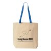 Natural Tote with Contrast-Color Handles Thumbnail