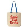 Natural Tote with Contrast-Color Handles Thumbnail