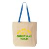 Natural Tote with Contrast-Color Handles Thumbnail