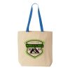 Natural Tote with Contrast-Color Handles Thumbnail