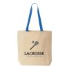 Natural Tote with Contrast-Color Handles Thumbnail