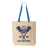 Natural Tote with Contrast-Color Handles Thumbnail