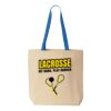 Natural Tote with Contrast-Color Handles Thumbnail