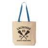 Natural Tote with Contrast-Color Handles Thumbnail