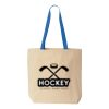 Natural Tote with Contrast-Color Handles Thumbnail