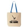Natural Tote with Contrast-Color Handles Thumbnail