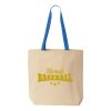Natural Tote with Contrast-Color Handles Thumbnail