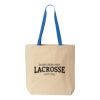 Natural Tote with Contrast-Color Handles Thumbnail