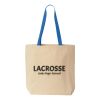 Natural Tote with Contrast-Color Handles Thumbnail