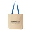 Natural Tote with Contrast-Color Handles Thumbnail