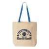 Natural Tote with Contrast-Color Handles Thumbnail