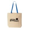 Natural Tote with Contrast-Color Handles Thumbnail