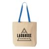 Natural Tote with Contrast-Color Handles Thumbnail