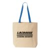Natural Tote with Contrast-Color Handles Thumbnail