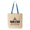 Natural Tote with Contrast-Color Handles Thumbnail