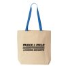 Natural Tote with Contrast-Color Handles Thumbnail