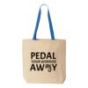Natural Tote with Contrast-Color Handles Thumbnail