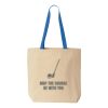 Natural Tote with Contrast-Color Handles Thumbnail