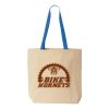 Natural Tote with Contrast-Color Handles Thumbnail