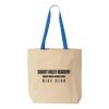 Natural Tote with Contrast-Color Handles Thumbnail