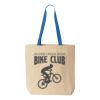 Natural Tote with Contrast-Color Handles Thumbnail