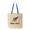 Natural Tote with Contrast-Color Handles Thumbnail