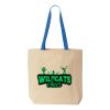 Natural Tote with Contrast-Color Handles Thumbnail