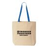 Natural Tote with Contrast-Color Handles Thumbnail