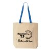 Natural Tote with Contrast-Color Handles Thumbnail