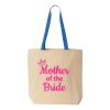 Natural Tote with Contrast-Color Handles Thumbnail
