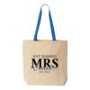 Natural Tote with Contrast-Color Handles Thumbnail