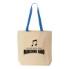 Natural Tote with Contrast-Color Handles Thumbnail