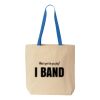 Natural Tote with Contrast-Color Handles Thumbnail
