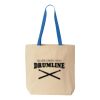 Natural Tote with Contrast-Color Handles Thumbnail