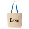Natural Tote with Contrast-Color Handles Thumbnail