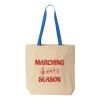 Natural Tote with Contrast-Color Handles Thumbnail