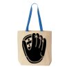 Natural Tote with Contrast-Color Handles Thumbnail