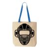 Natural Tote with Contrast-Color Handles Thumbnail