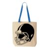Natural Tote with Contrast-Color Handles Thumbnail