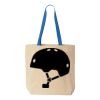 Natural Tote with Contrast-Color Handles Thumbnail
