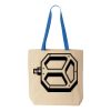 Natural Tote with Contrast-Color Handles Thumbnail
