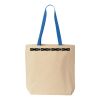 Natural Tote with Contrast-Color Handles Thumbnail