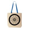 Natural Tote with Contrast-Color Handles Thumbnail