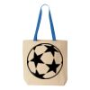 Natural Tote with Contrast-Color Handles Thumbnail