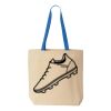 Natural Tote with Contrast-Color Handles Thumbnail